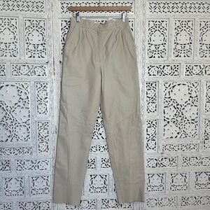 Vintage Cedars Tan Leather Straight Leg High Waisted Western Pants Sz Small